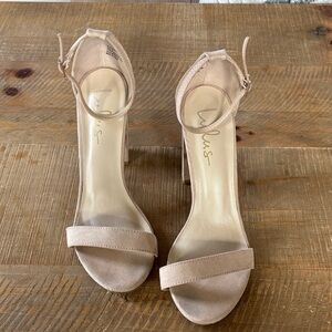 Lulu's Blush Heeled Sandals